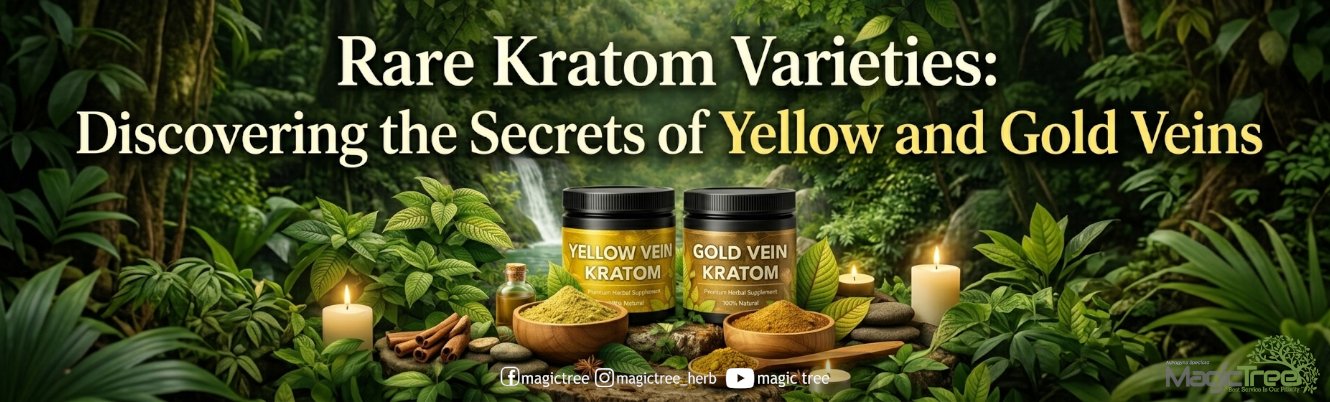Rare Kratom Varieties: Discovering the Secrets of Yellow and Gold Veins