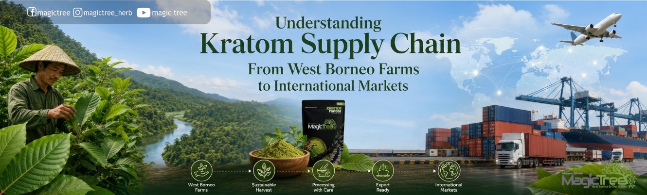 Understanding Kratom Supply Chain: From West Kalimantan Farms to International Markets